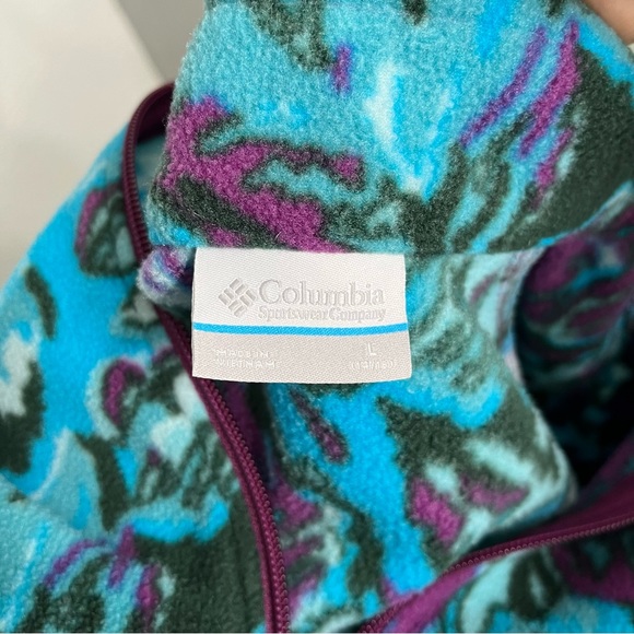 Columbia Girls Benton Springs II Printed Fleece Jacket - Picture 5 of 5